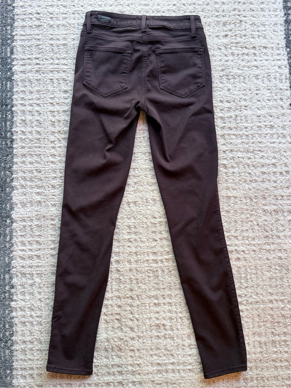 PAIGE $189 Verdugo Ultra Skinny Jeans in Dark Wine 25 - Picture 4 of 8